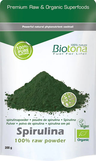 Biotona Spirulina raw powder bio 200 g