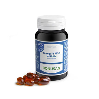Omega 3 MSC krillolie Bonusan 60/120 softgels