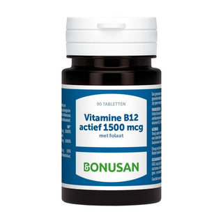 Bonusan B12 actief 1500mcg met folaat