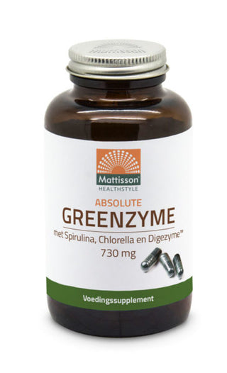 GreenZyme met Spirulina, Chlorella en Digezyme Mattisson