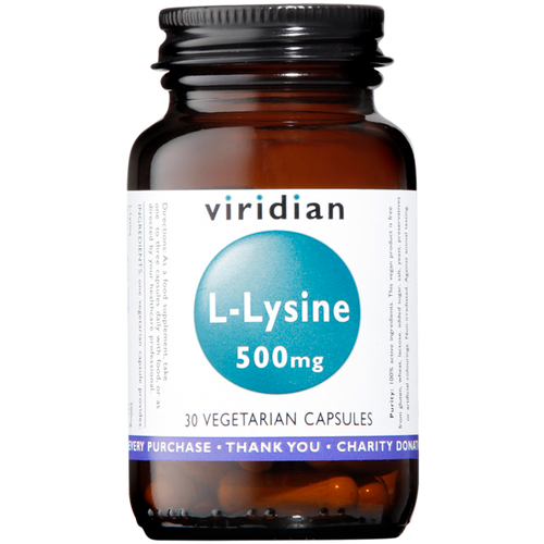 L-Lysine 500 mg Viridian 30caps